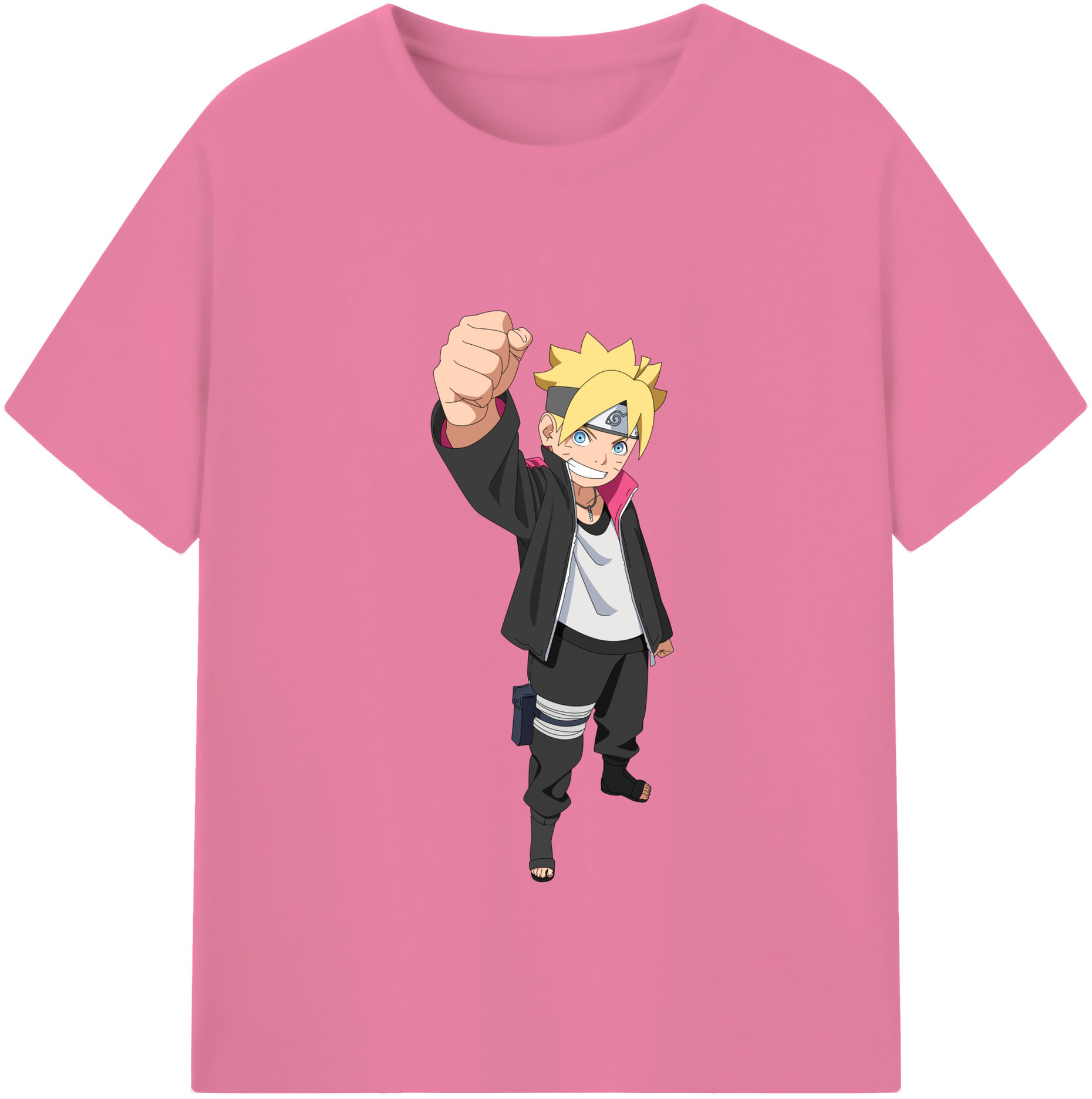 （画像用） NARUTO -ナルト- うずまき ボルト Uzumaki Boruto 綿100％半袖Tシャツ（フロントプリント）